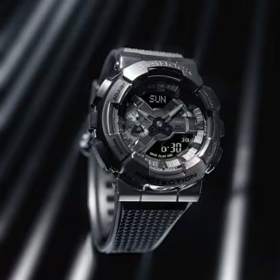 Casio Analog-Digital Gray Dial Men's Watch-GM-110BB-1ADR G1370