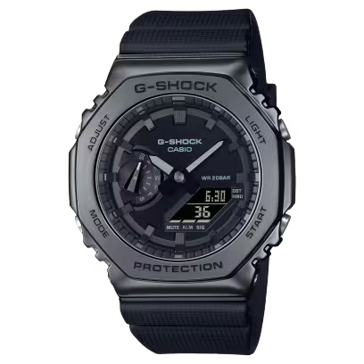 Casio G-Shock GM-2100BB-1ADR Black IP Analog-Digital Dial Resin Strap Men's Watch Shock and 200M Water Resistant G1371