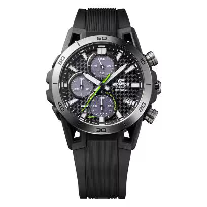 Edifice Men Quartz Black Dial Chronograph Resin Watch ED630