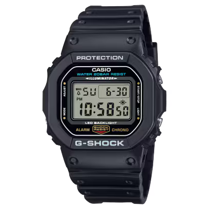 Casio G-Shock DW-5600UE-1DR Digital Dial Black Resin Strap Men's Watch Shock Resistant G1514