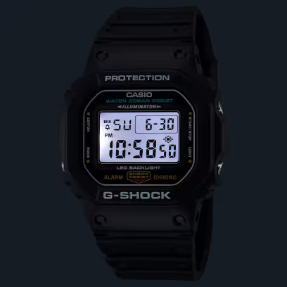 Casio G-Shock DW-5600UE-1DR Digital Dial Black Resin Strap Men's Watch Shock Resistant G1514
