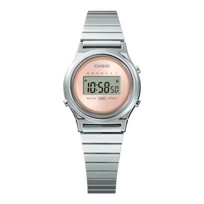 Casio Vintage Silver Band Women Digital Watch LA700WE-4A A2231