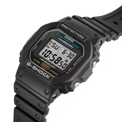 Casio G-Shock DW-5600UE-1DR Digital Dial Black Resin Strap Men's Watch Shock Resistant G1514