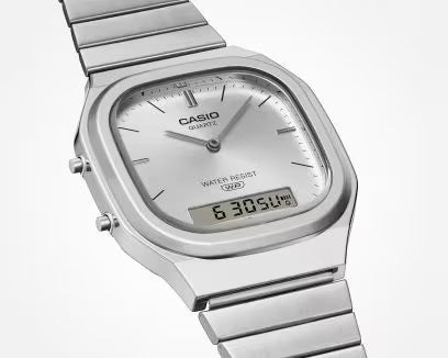 Casio Vintage Analog-Digital Stainless Steel, AQ-240E-7ADF-D420
