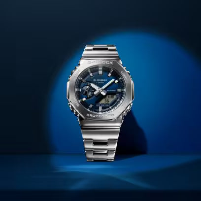Casio G-Shock GM-2110D-2BDR Analog-Digital Blue Dial Men G1614