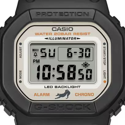 G-Shock Men Quartz White Dial Digital Resin Watch G1639