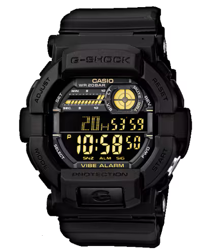 Casio G-Shock GD-350-1BDR Digital Dial Black Resin Strap Men's Watch Shock and 200M Water Resistant G441