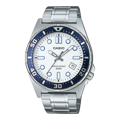 Casio Enticer Men MTD-135D-7AVDF Analog White Dial Men A2379