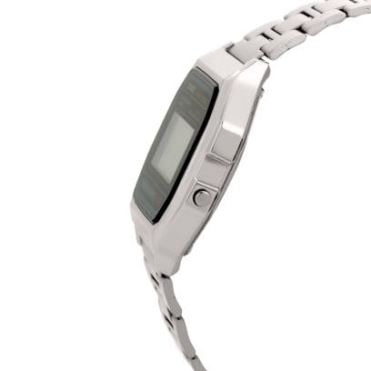 Casio Vintage A-158WA-1Q Digital Grey Dial Unisex Watch Silver Metal Strap (D011)
