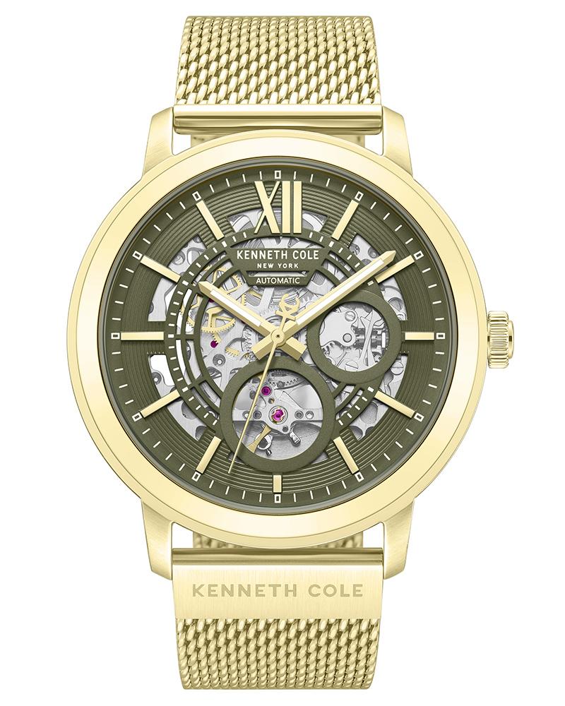 KENNETH COLE Aurora Stainless Steel Skeleton Analog Watch - KCWGY0081203MNW