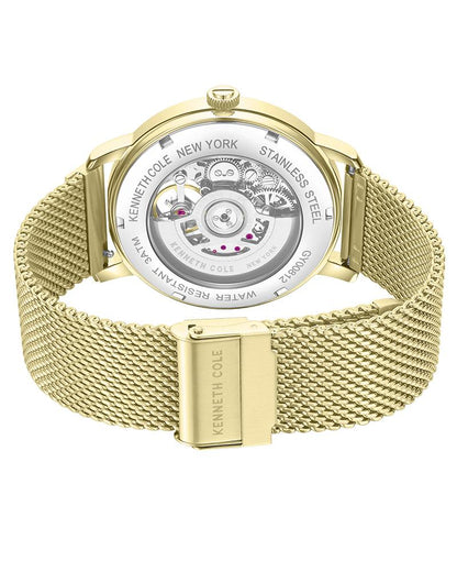KENNETH COLE Aurora Stainless Steel Skeleton Analog Watch - KCWGY0081203MNW