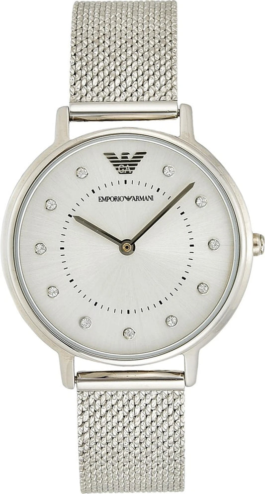 Emporio Armani Analog Silver Dial Women's Watch-AR11128
