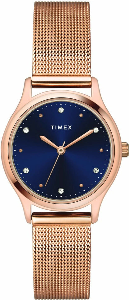 TIMEX Trendline Round 28mm Blue Dial Analog Watch  - For Women TW0TL8711