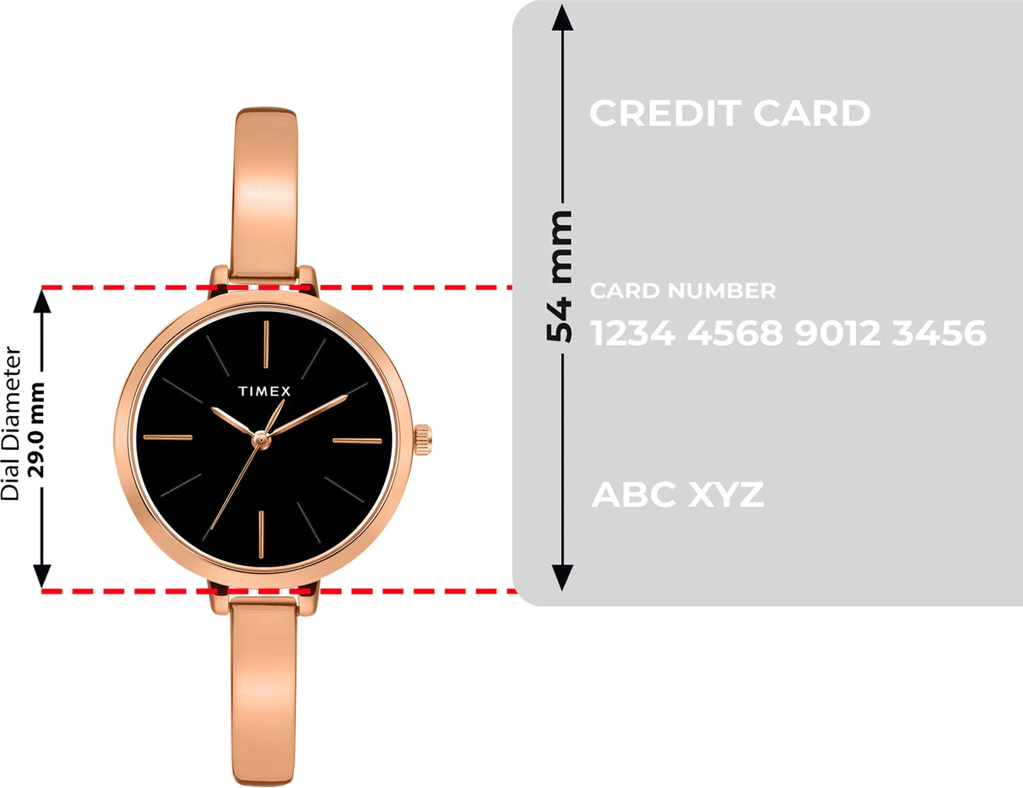 TIMEX Trendline Round 34mm Black Dial Analog Watch  - For Women TWEL12805