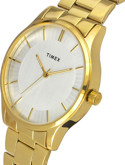 TIMEX Round 42mm Silver Dial Analog Watch  - For Men TW0TG8306