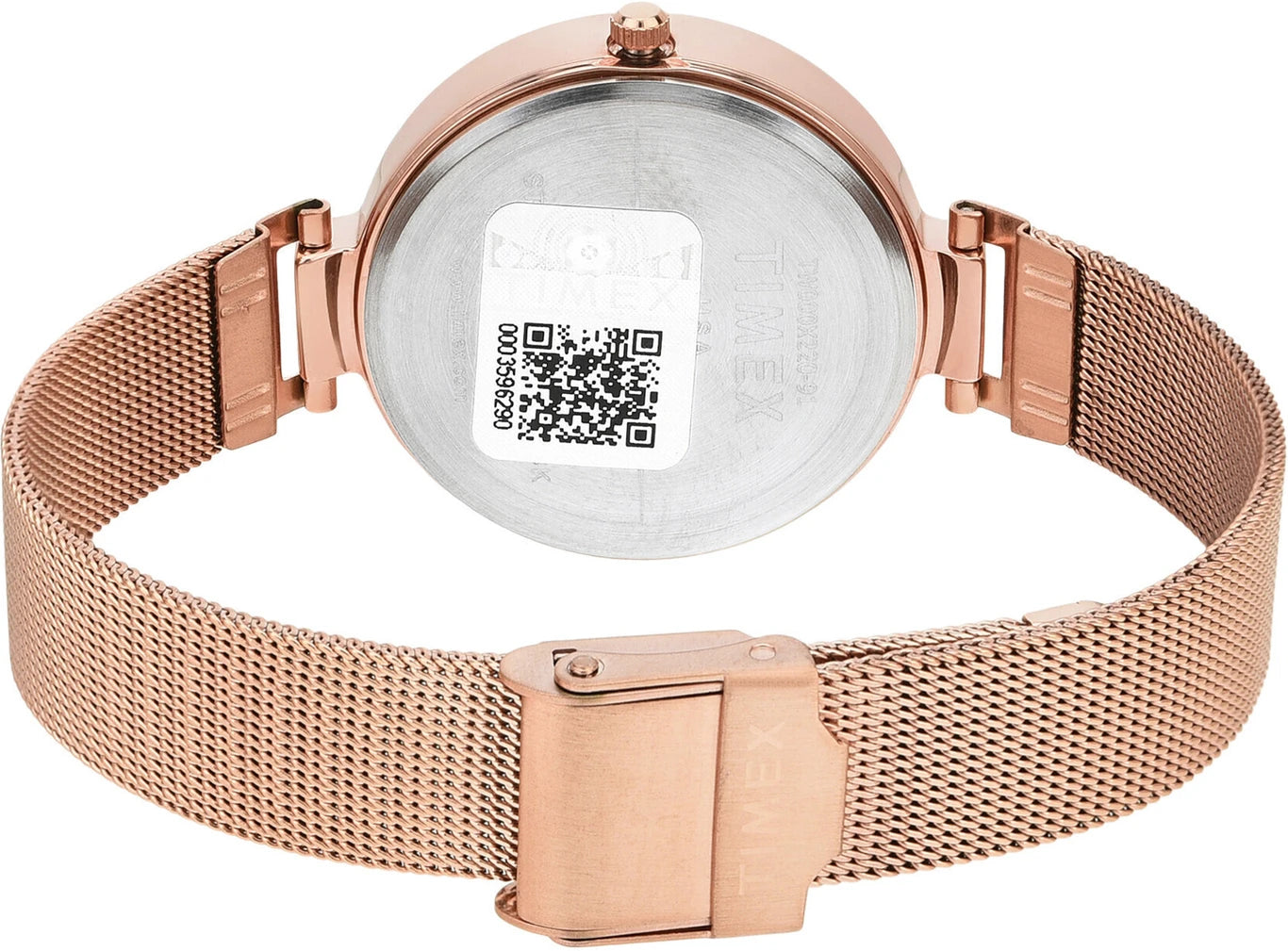 Timex Fashion Women's Mother of Pearl Dial Round Case 3 Hands Function Watch -TW000X220