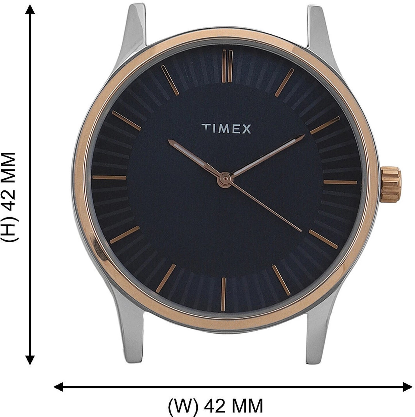 TIMEX Round 42mm Blue Dial Analog Watch  - For Men TW0TG8303