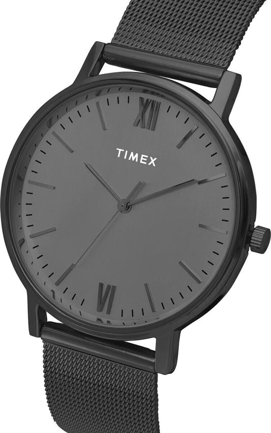 TIMEX Round 41mm Grey Dial Analog Watch Men TW0TG8012