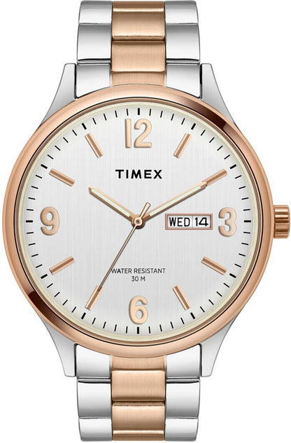 TIMEX Trendline Round 43mm Silver Dial Analog Watch  - For Men TWEG18423