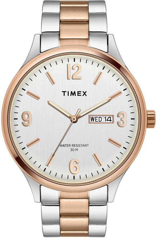 TIMEX Trendline Round 43mm Silver Dial Analog Watch  - For Men TWEG18423