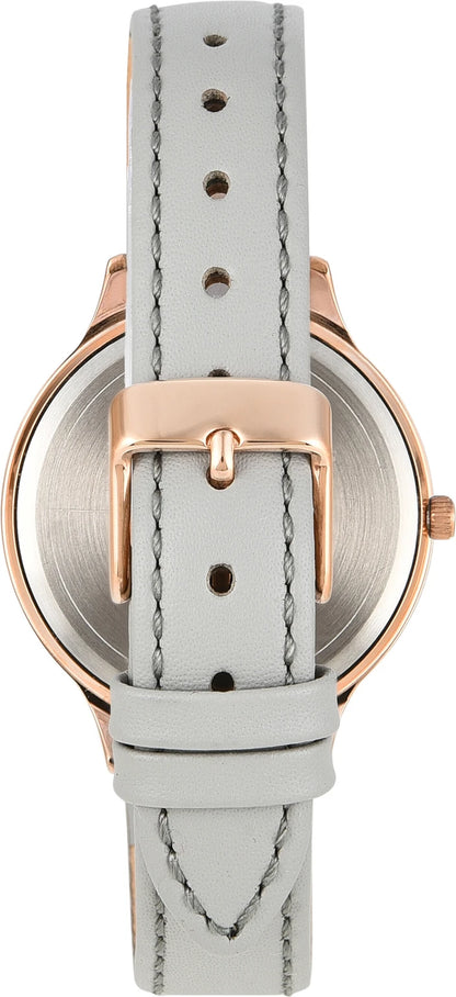 Timex Fashion Women Quartz Silver Dial Analog Leather Watch TWTL12104