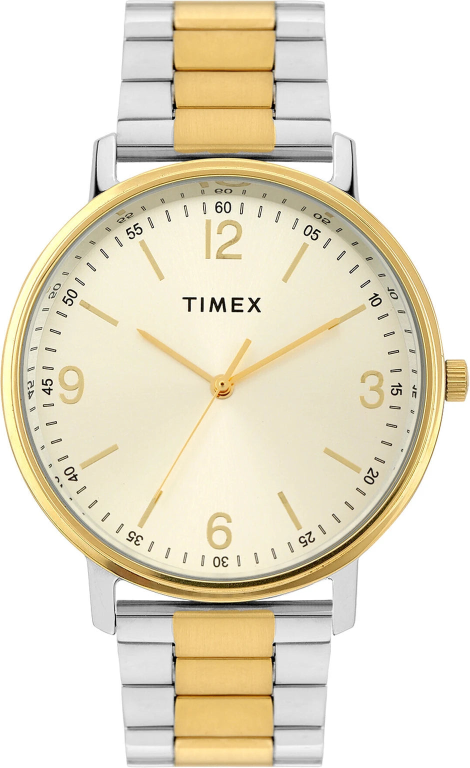 TIMEX Trendline Round 41mm Champagne Dial Analog Watch  - For Men TW0TG8028