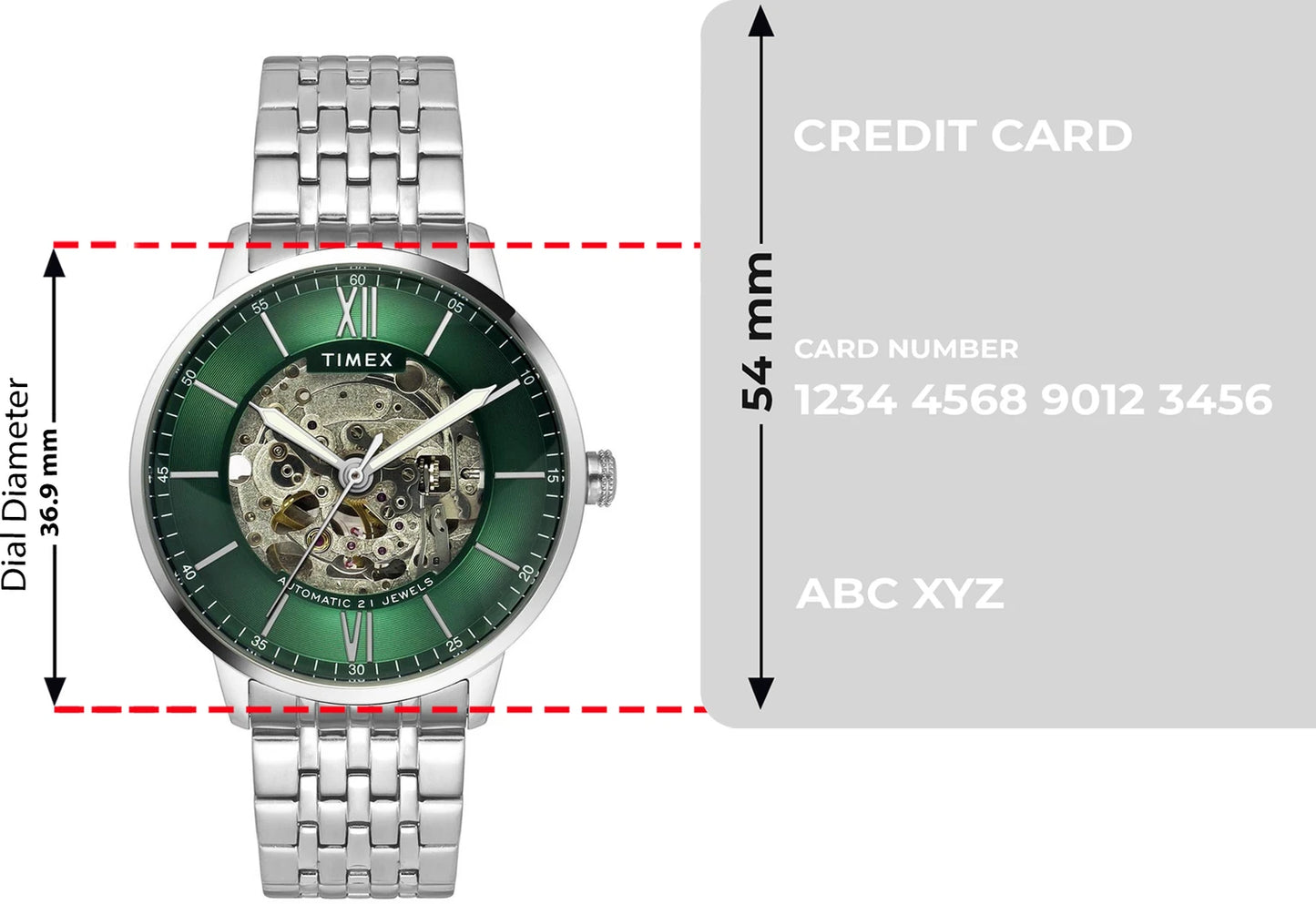 TIMEX Signio Round 42mm Green Dial Analog Watch  - For Men TWEG23502