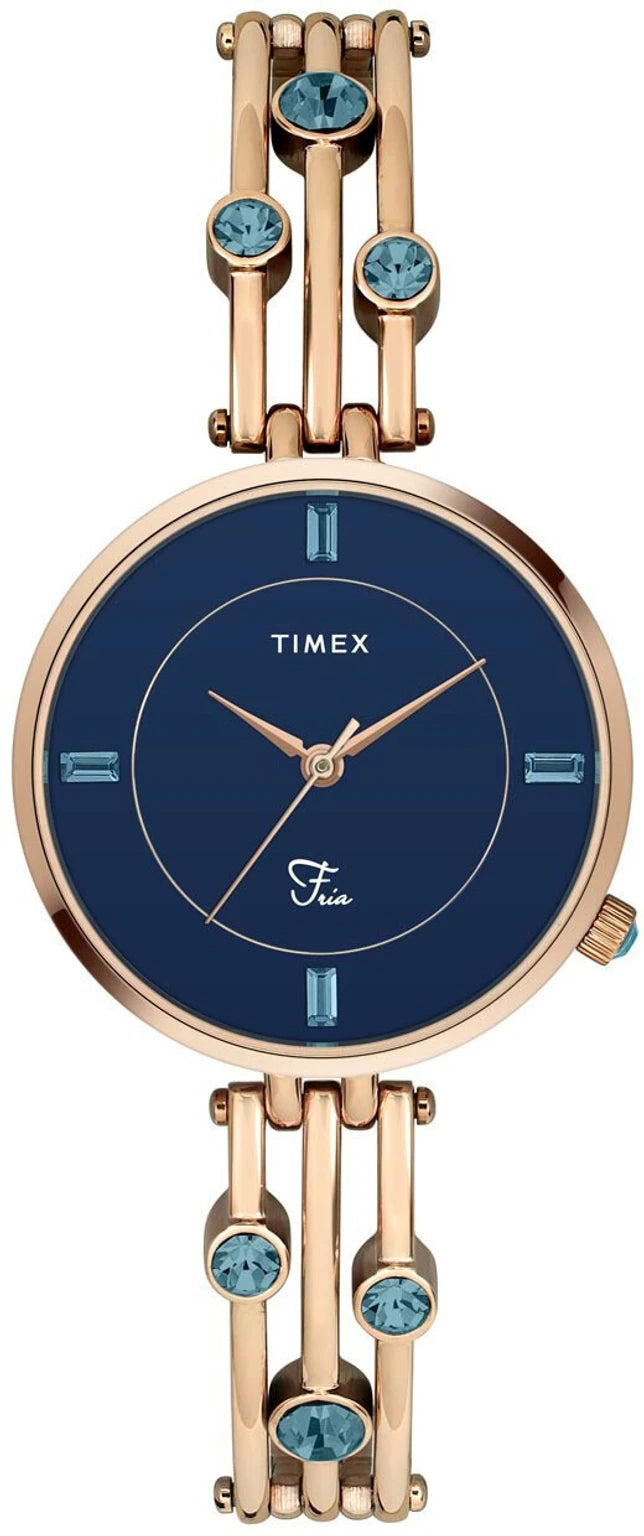 TIMEX Fria Round 32mm Blue Dial Digital Watch  - For Women TWEL16002