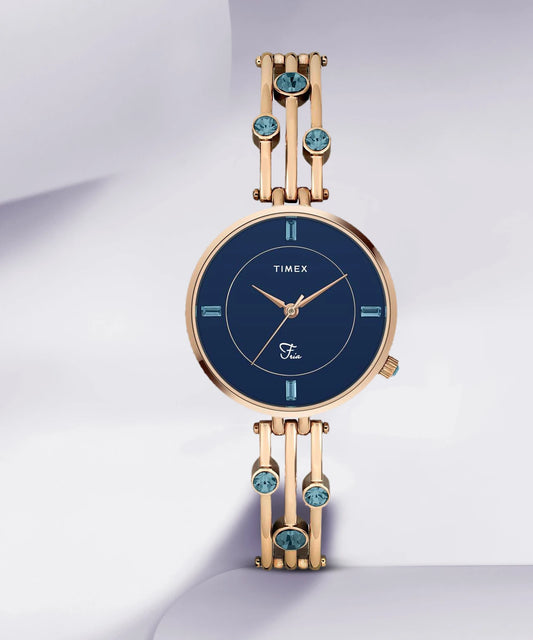 TIMEX Fria Round 32mm Blue Dial Digital Watch  - For Women TWEL16002