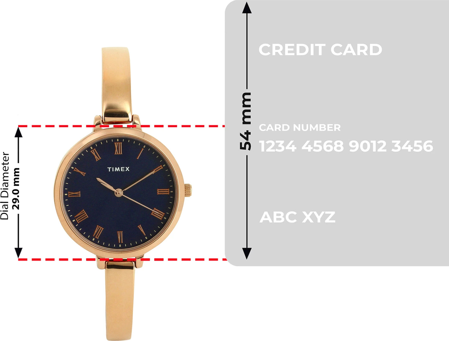 TIMEX Round 34mm Blue Dial Analog Watch  - For Women TWEL12816