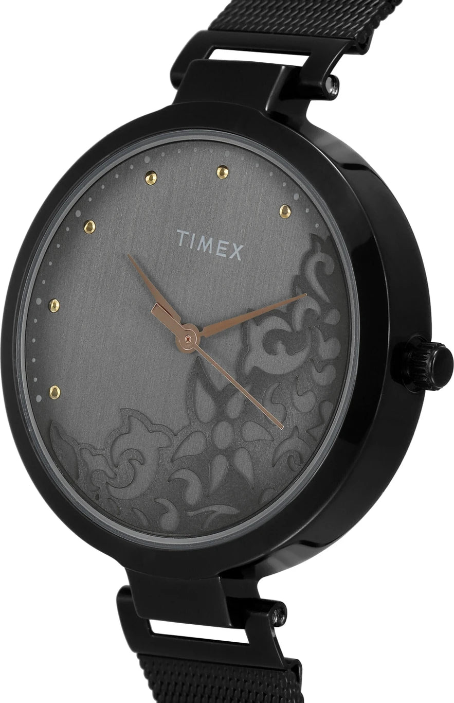 TIMEX Analog Watch for Women with Round Dial & Water Resistant TW000X221