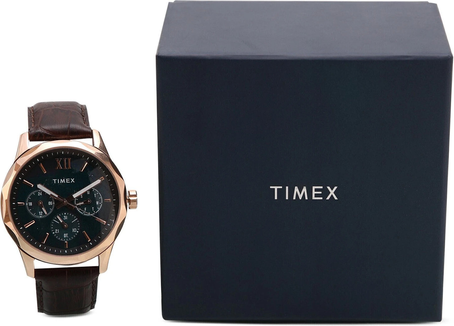 Timex Empera Men's Blue Dial Round Case Multifunction Function Watch -TW0TG7601
