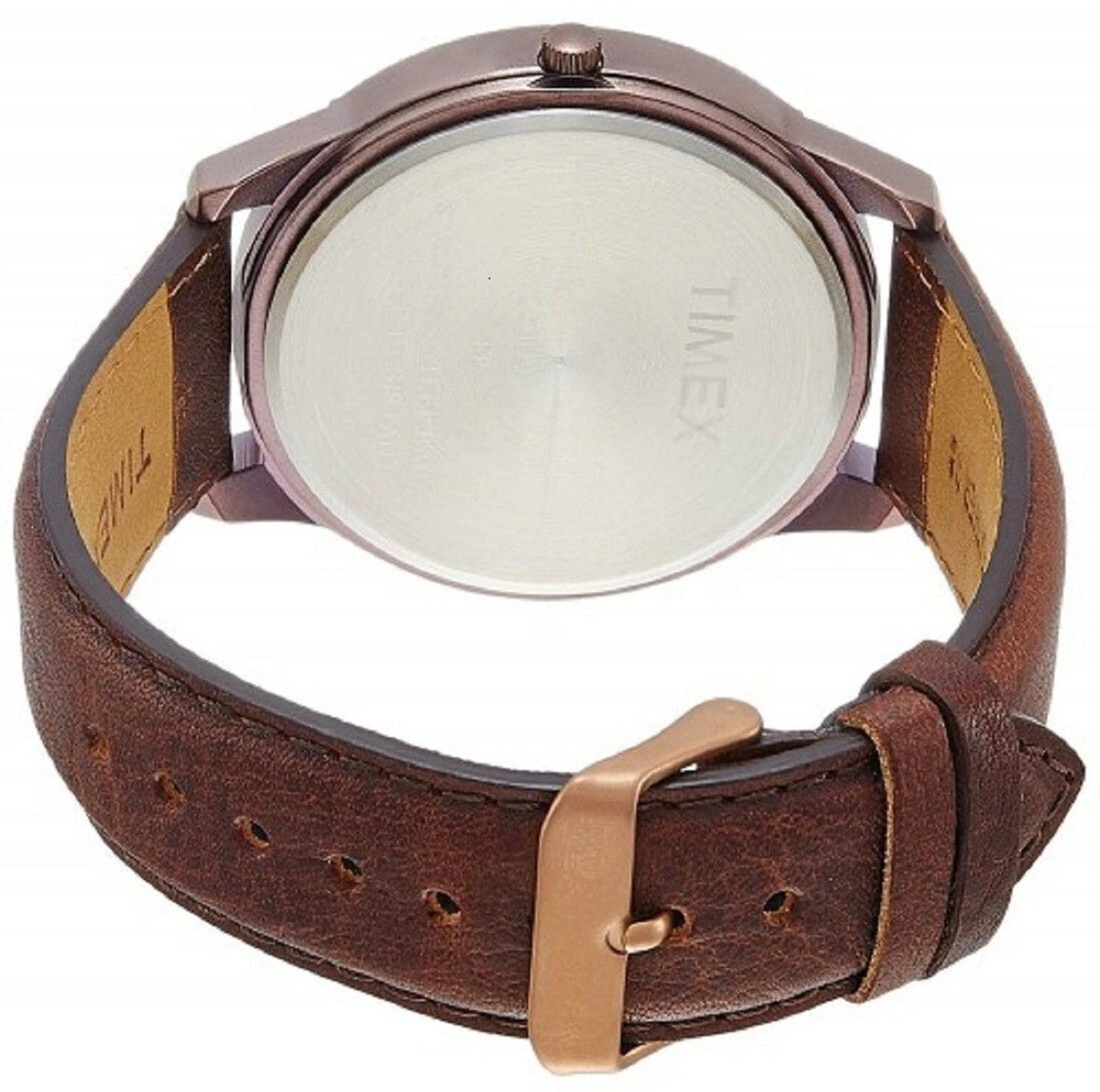 Timex Fashion Men's Quartz Analog Brown Dial Round Case Multifunction Function Watch -TW000U915