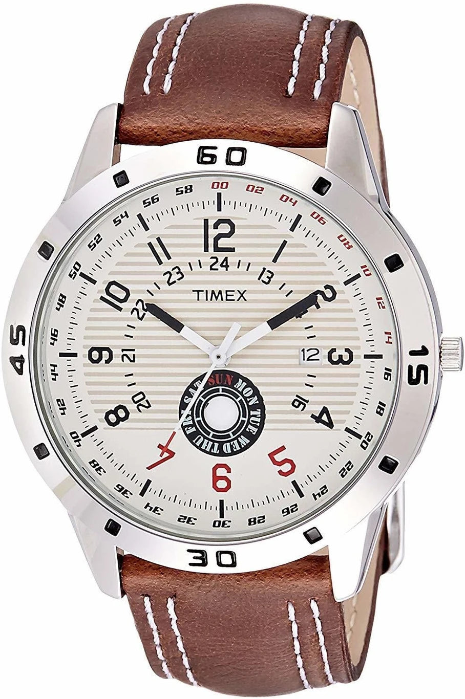 TIMEX Silver-Dial Analog Watch  For Men TI000U90000