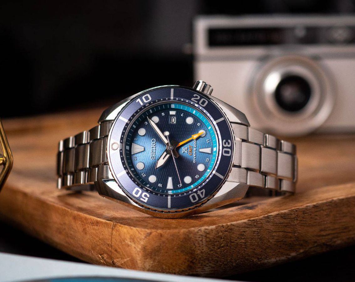 Prospex Men Solar Blue Dial Analog Stainless Steel Watch