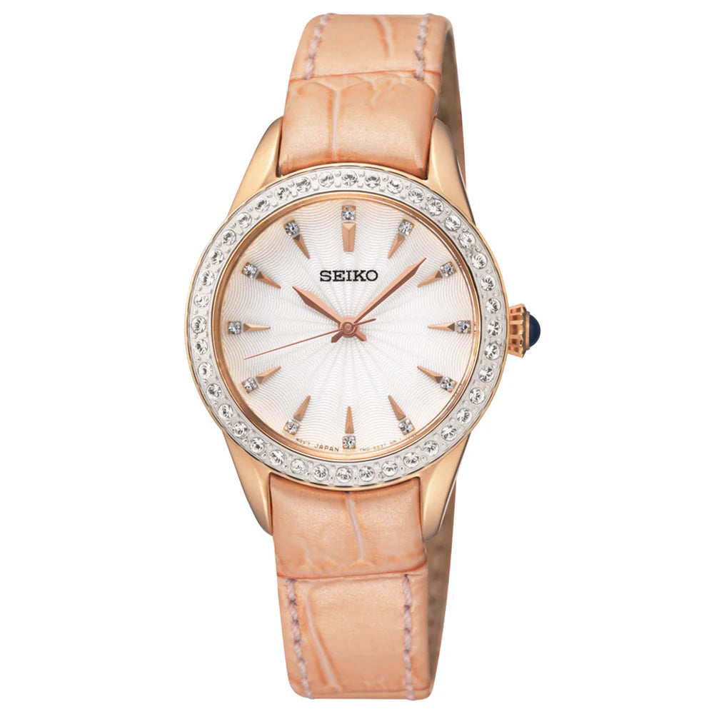 Seiko Analog White Dial Women's Watch-SRZ388P1