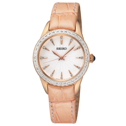 Seiko Analog White Dial Women's Watch-SRZ388P1