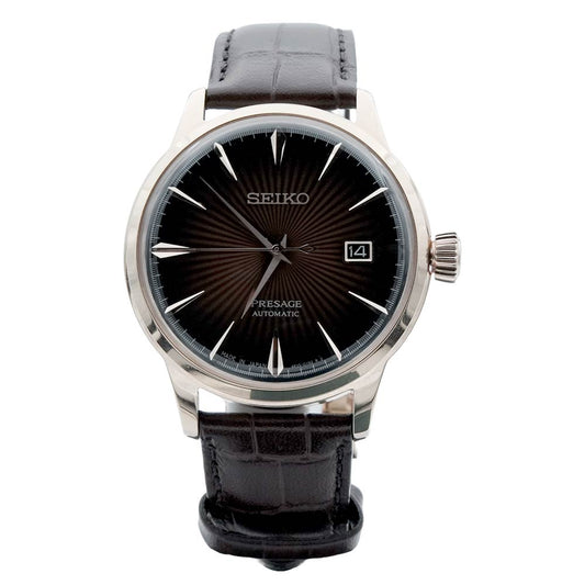 SEIKO Presage Men Automatic Brown Dial Analog Leather Watch SRPB46J1