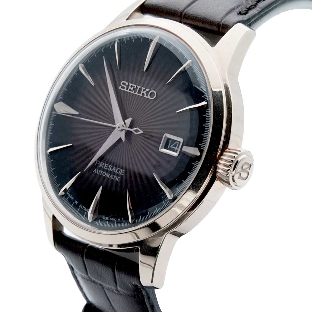 SEIKO Presage Men Automatic Brown Dial Analog Leather Watch SRPB46J1