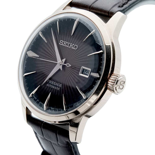 SEIKO Presage Men Automatic Brown Dial Analog Leather Watch SRPB46J1
