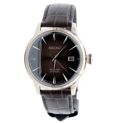 SEIKO Presage Men Automatic Brown Dial Analog Leather Watch SRPB46J1