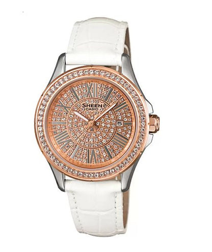 Casio Sheen Analog Rose Gold Dial Women's Watch - SHE-4510GL-9AUDR(SX079)