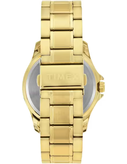 Timex Classics Men Quartz Black Dial Analog Stainless Steel Watch TW000X129