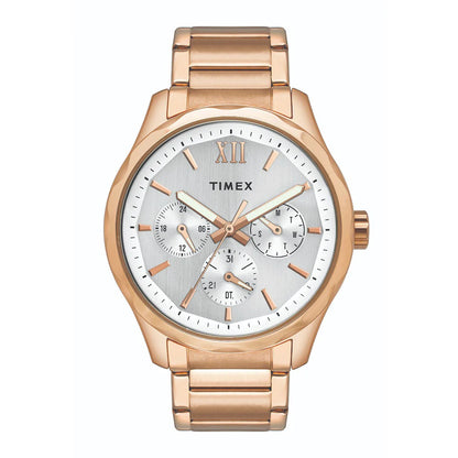 Timex Empera Men's Silver Dial Round Case Multifunction Function Watch -TW0TG7605