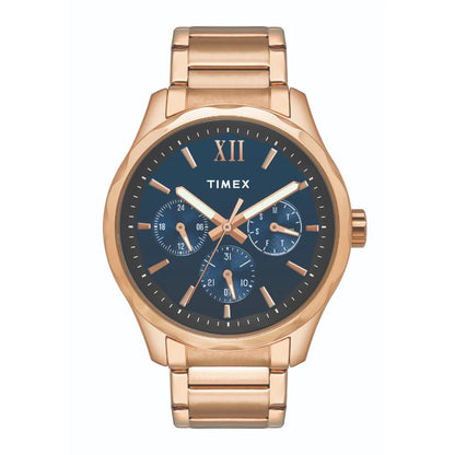 Timex Empera Men's Blue Dial Round Case Multifunction Function Watch -TW0TG7606