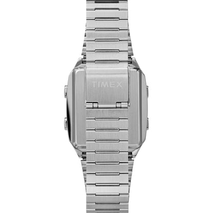 Timex Q Reissue Digital LCA 32.5mm Stainless Steel Bracelet Watch - TW2U72400U9