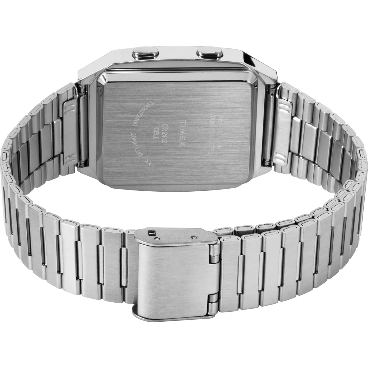 Timex Q Reissue Digital LCA 32.5mm Stainless Steel Bracelet Watch - TW2U72400U9