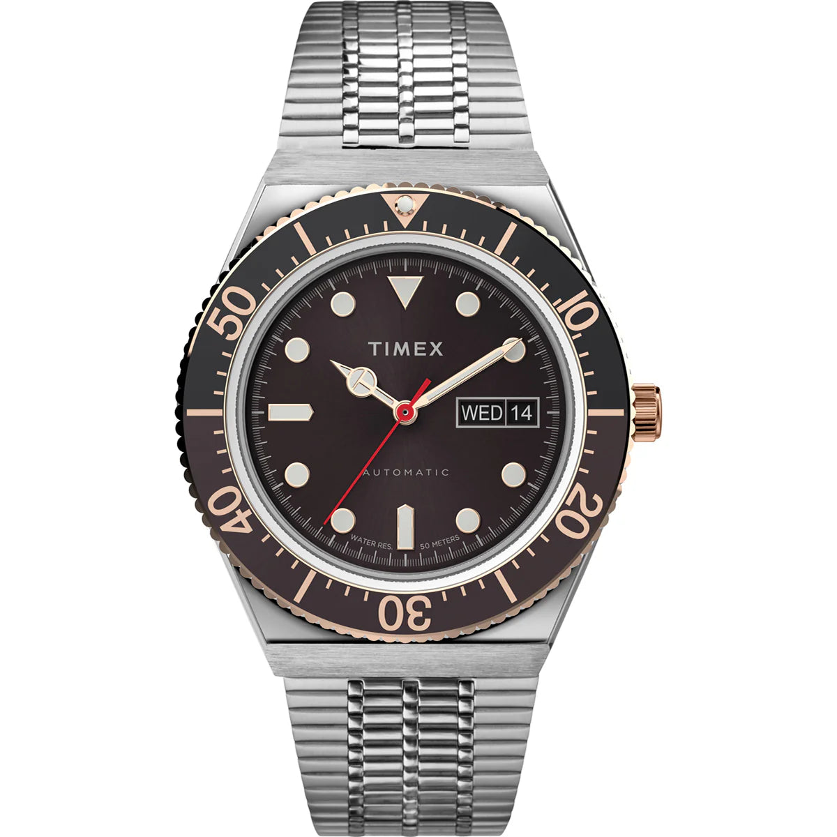 TIMEX M79 Automatic 40mm Stainless Steel Bracelet Watch - TW2U96900U9