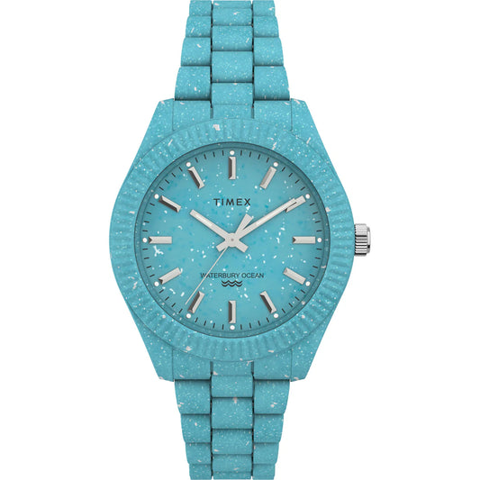 Timex Legacy Ocean 37mm Recycled Plastic Bracelet Watch - TW2V33200X6