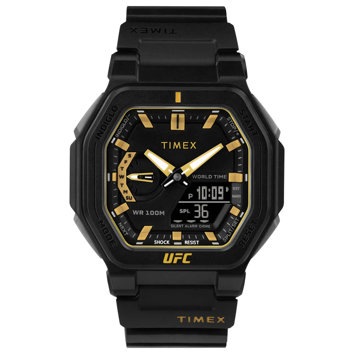 Timex UFC Colossus 45mm Resin Strap Watch - TW2V55300X6